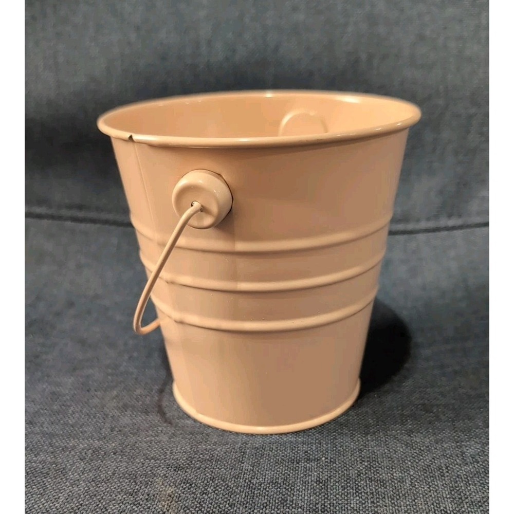 Kids' Decorative Metal Pail Pink -  4" (NEW)